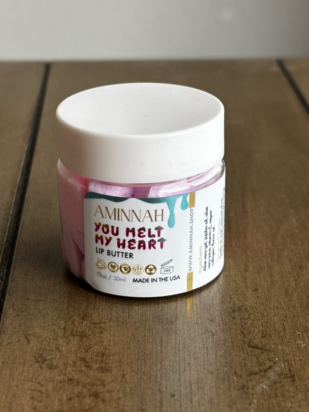 Aminnah "You Melt My Heart" Lip Butter